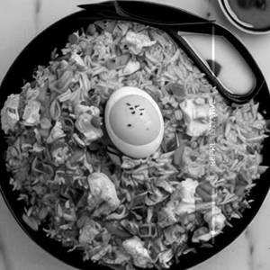 Egg Chicken Garlic Fried Rice