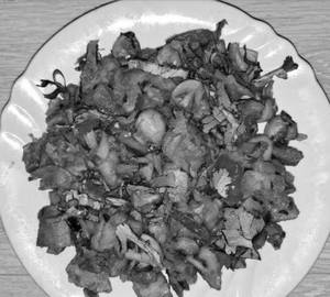 Mushroom kothu chapathi