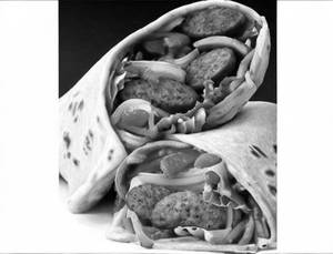 Chicken Sausages Wrap