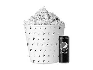 Large Salted Popcorn & Pepsi Black Can Combo