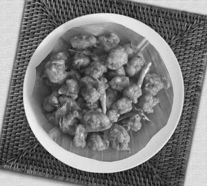 Chicken chhole kabab