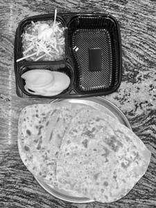 Paneer Tikka + 4 Paratha + Aachar + Papad + Chaas
