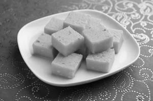 Kesar Coconut Barfi
