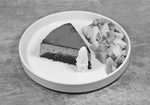 Dark Chocolate Mousse Cake With Fruit Compote