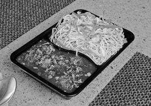 Veg Hakka Noodles with Veg Manchurian