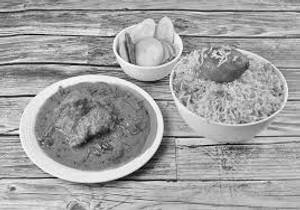 Aloo Biryani With Chicken Chaap