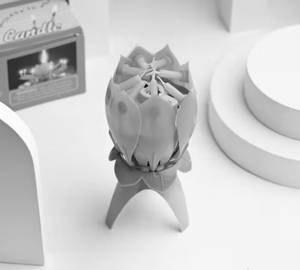 Flower candle