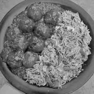 Veg fried rice with veg manchurian