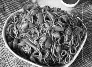 Veg Manchurian Noodles