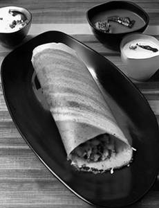 Garlic dosa                           