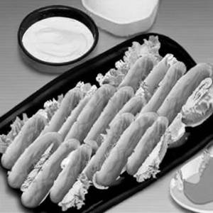 Chicken Hotdog Club Sandwich
