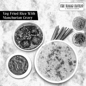 Veg Fried Rice With Gravy