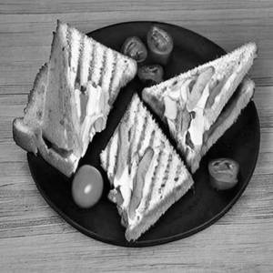 Veg Cheese Capsicum Tomato Sandwich