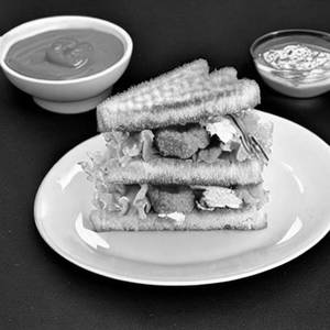 Chicken Nuggets Club Sandwich