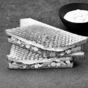Masala Corn Cheese Sandwich