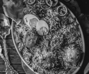 Chicken Biryani with Egg   