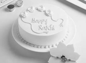 Delicious Rasamalai Happy Rakhi cake