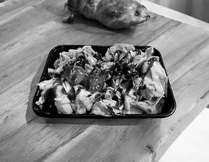 BBQ Chicken And Mushroom Salad