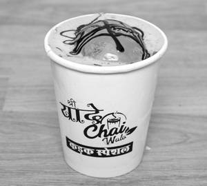 Cold Coffee With Chocolate Ice.