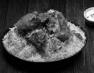 Chicken fried piece biryani (full)