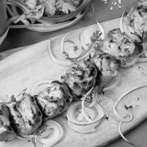 Chicken garlic kebab