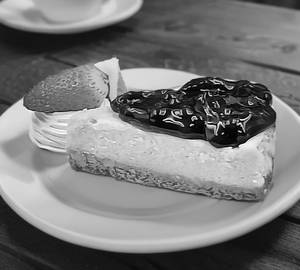 Blueberry Cheese Cake Slice