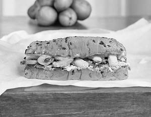 Mushroom, Paneer & Feta Sandwich