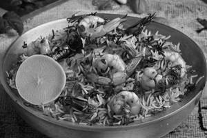 Gongura Prawns Biryani