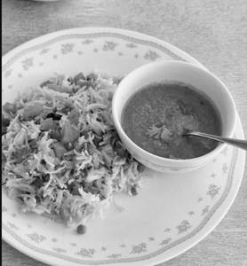 Veg biryani with gravy