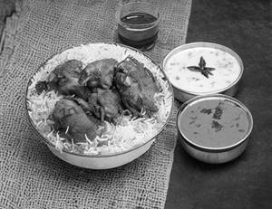 Chicken Fry Piece Biryani  Full