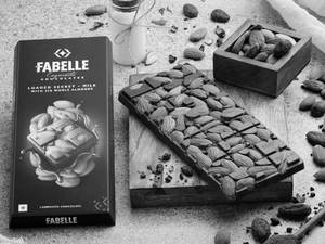 Loaded Secret - Milk Chocolate Bar with visible Almonds