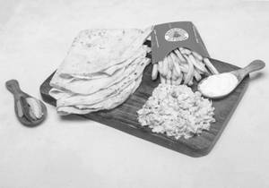 Rumali Arabian Chicken Shawarma Plate With Fries