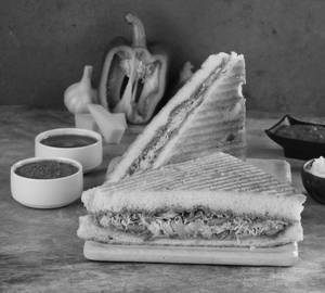 Spicy Schezwan Sannata Cheese Grill Sandwich