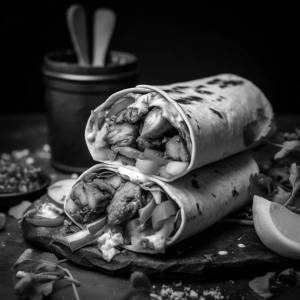 Chicken loaded wrap