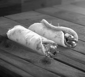 Paneer Shawarma with cheese