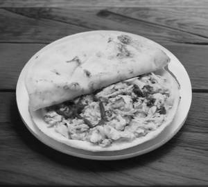 Tawa chicken plate shawarma with cheese