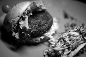 Vegan Quinoa Crusted Red Bean Burger