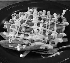 Salted cheese fries