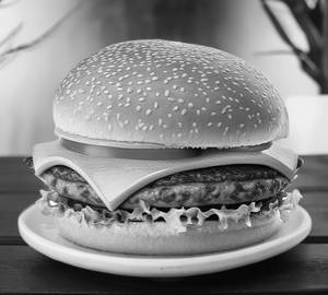 Aloo tikki cheese burger