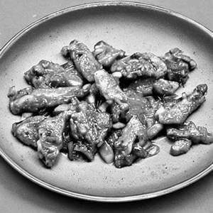 Chicken Green Garlic Dry