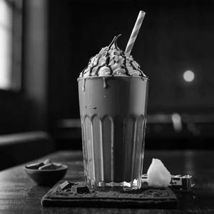 Dark chocolate shake