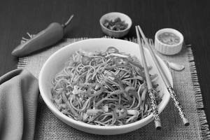 Veg Chilli Garlic Noodles.