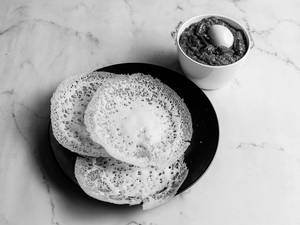 3 Palappam + Egg Roast
