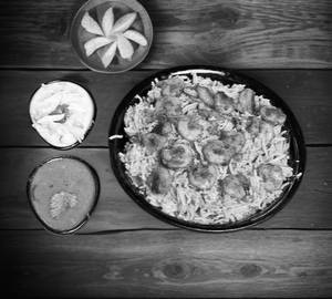 Prawns biryani