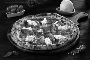 Italian - Pizza Marinara with Burrata, Basil Leaves & Olive Oil