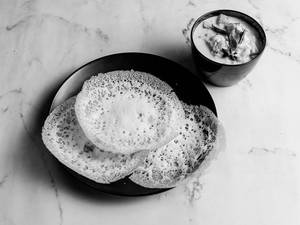 3 Palappam + Chicken Stew