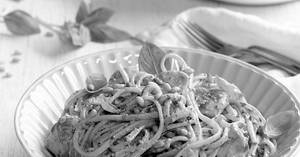 Pesto Chicken Spaghetti