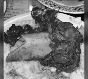 Beef bone thali