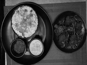 Ghee Rice + Chicken Fry