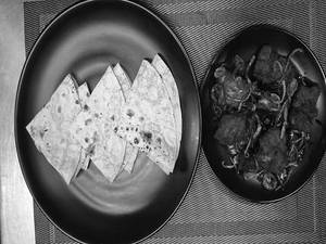Chapathi + Chicken Fry